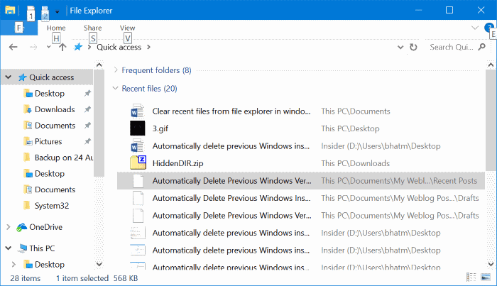 Remove previous. Quick access Windows 10. Recent files view. Windows previous. Recent files Keys что это.